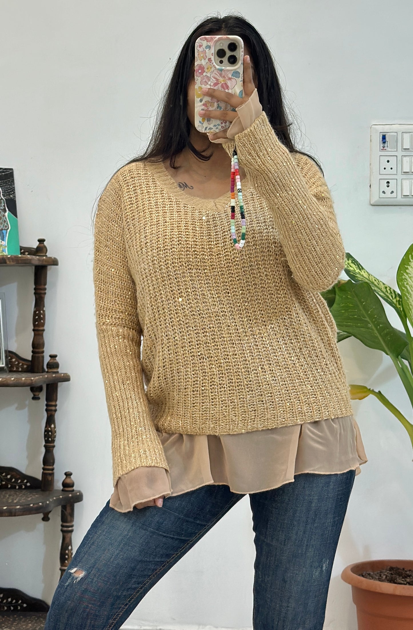 Shimmery sweater (34-38)