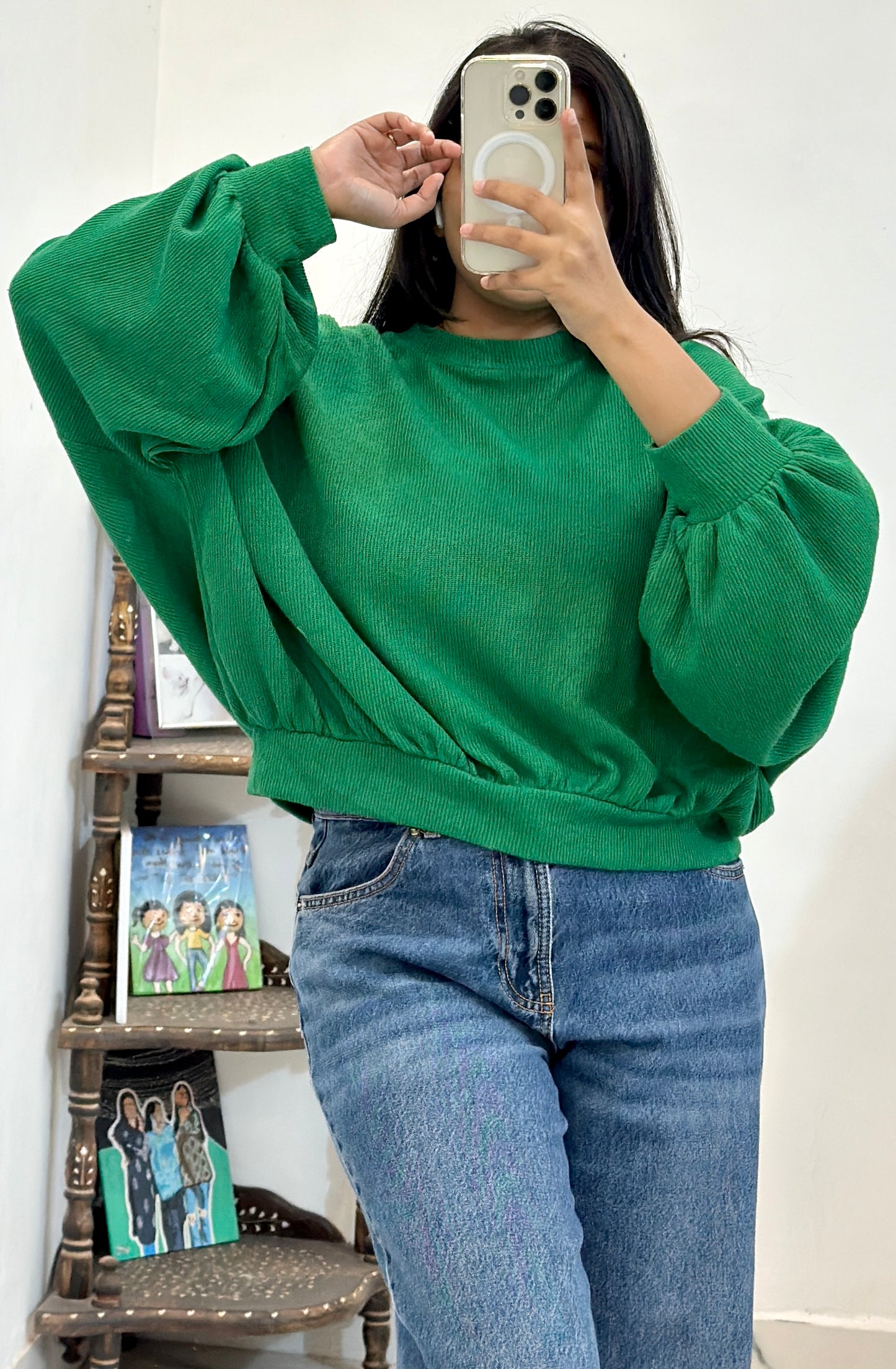 Oversized pullover (freesize upto 48)