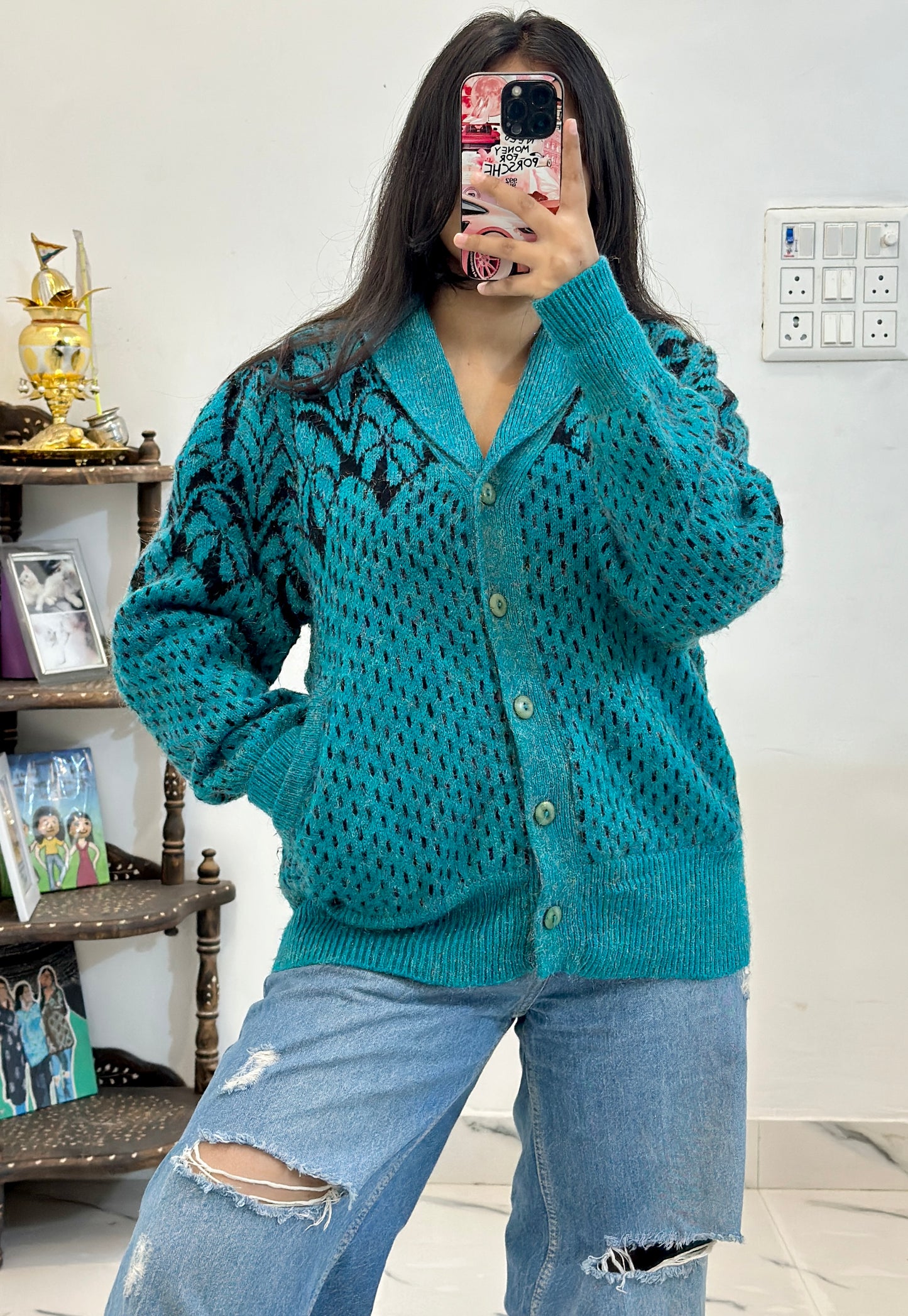 Korean heavy cardigan (40-42)