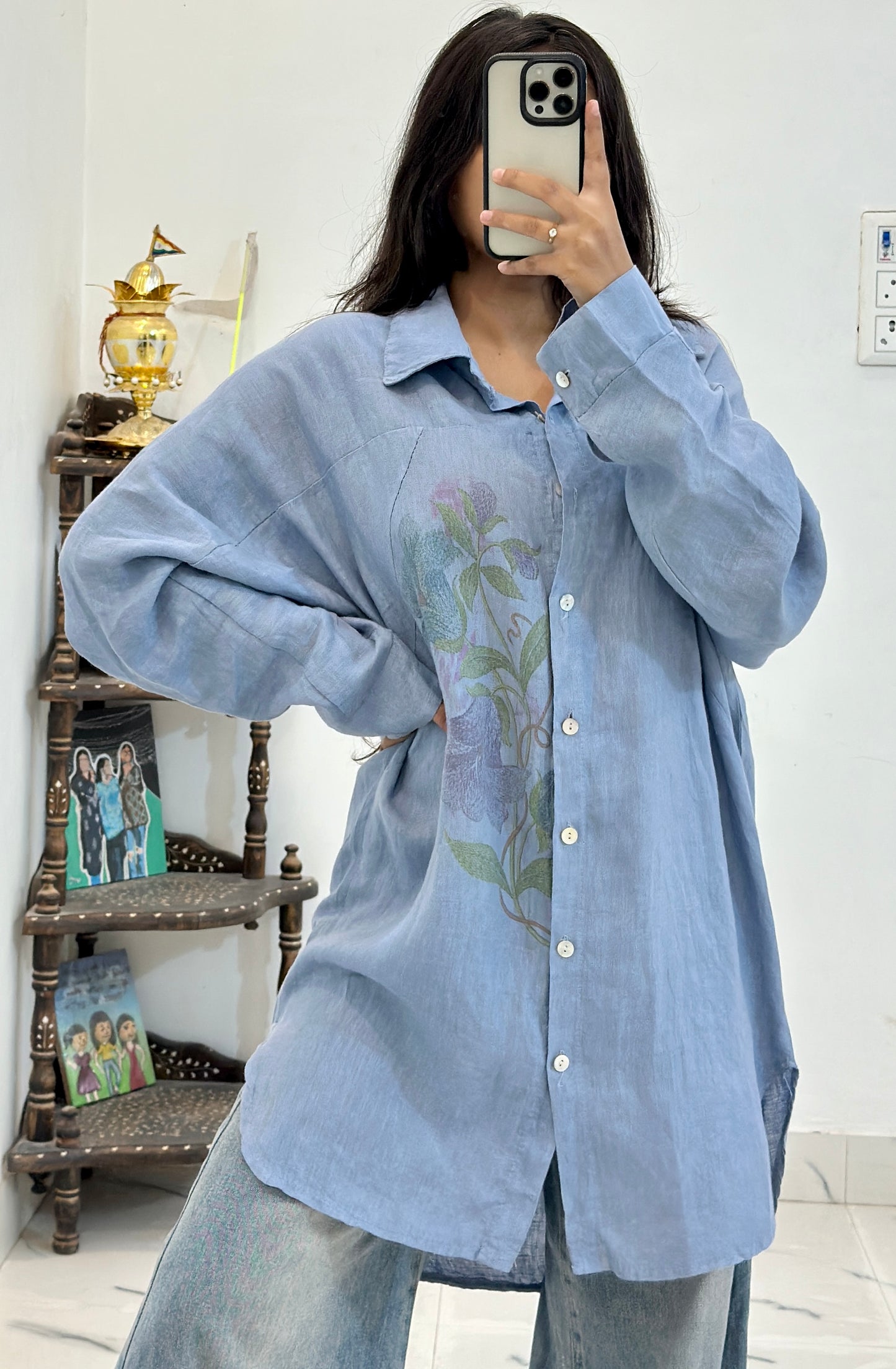 Oversized cotton shirt (44-46)