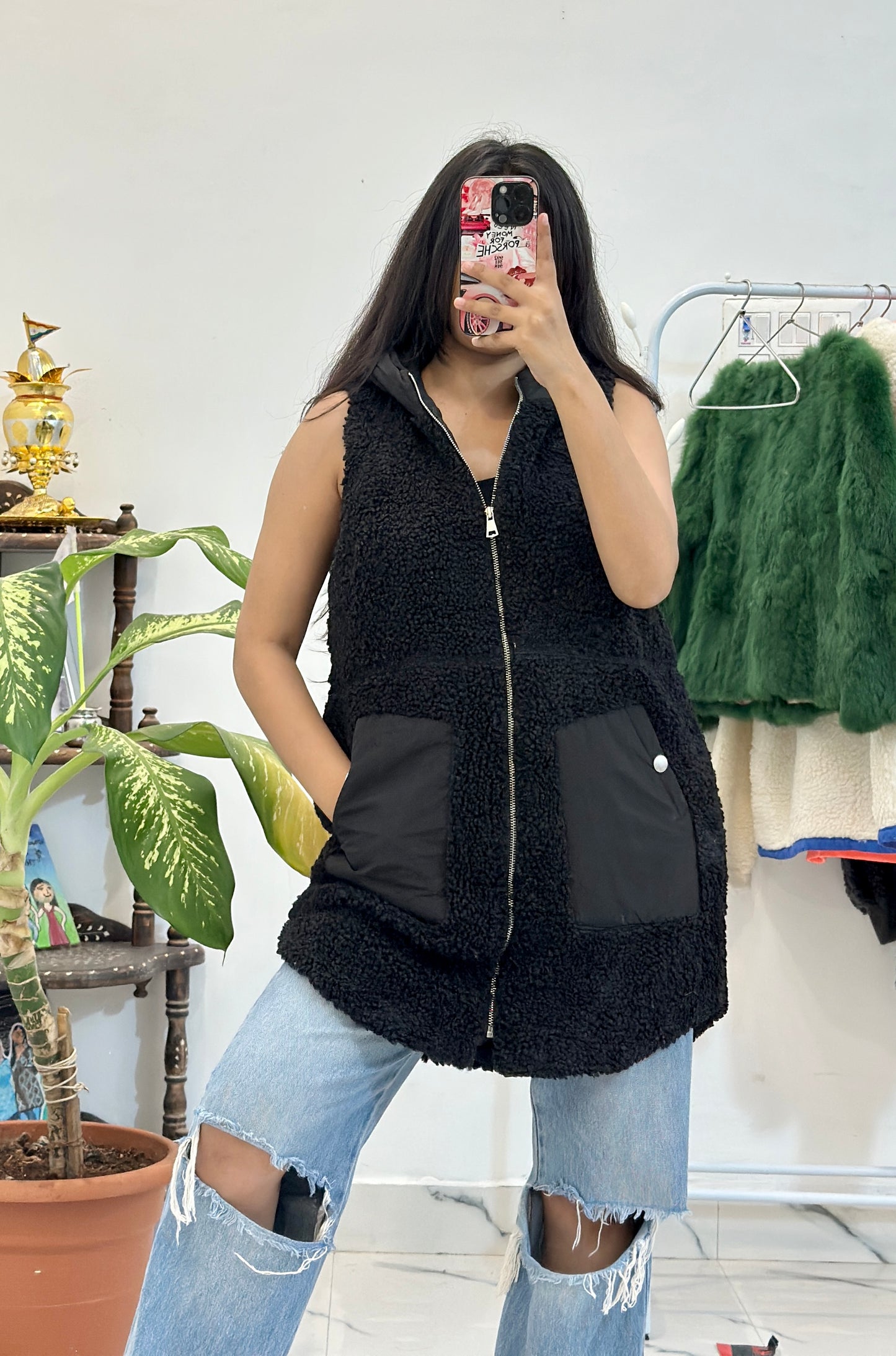 Furr hoodie jacket (38-40)