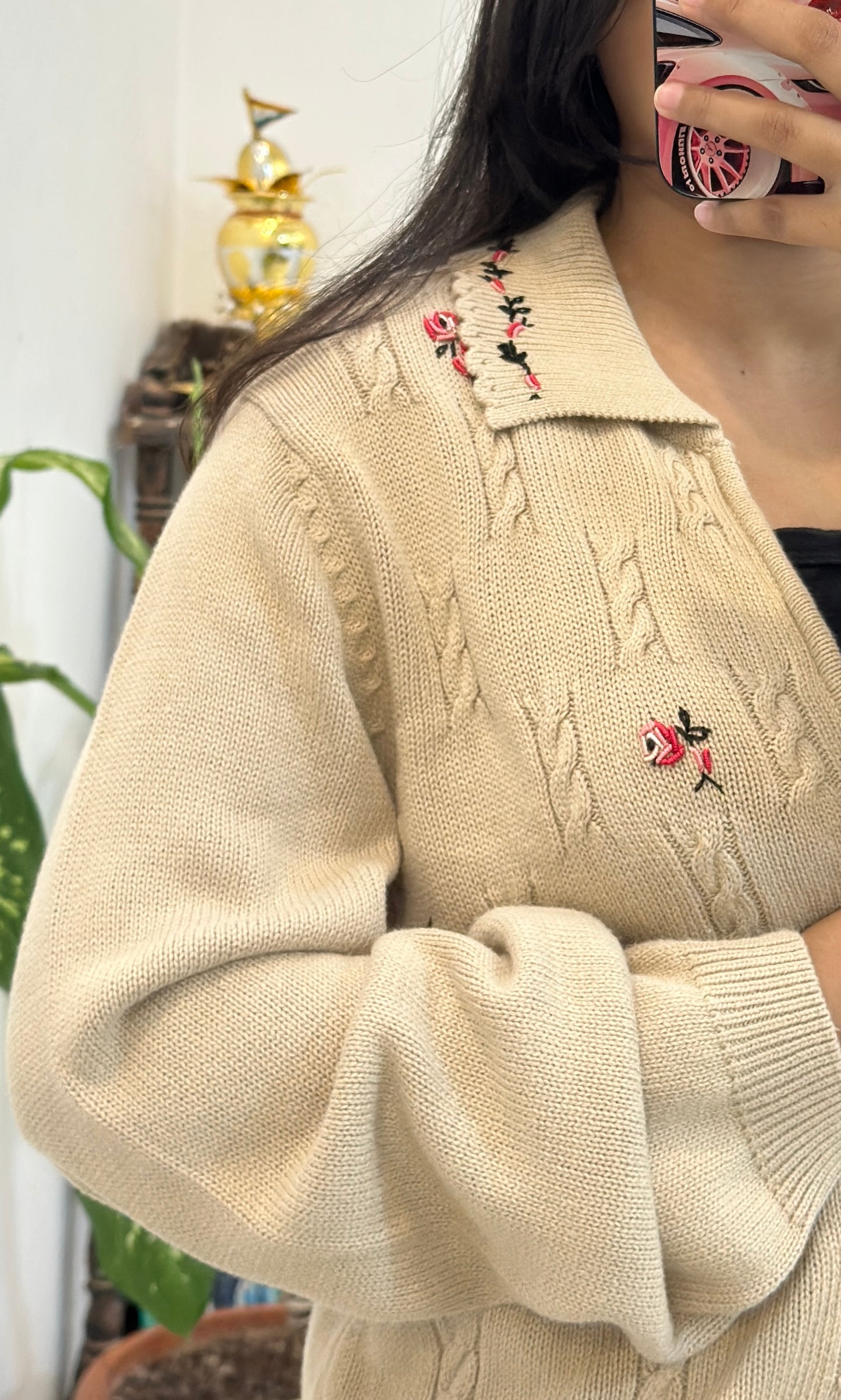 Embroidered zipper (40-42)