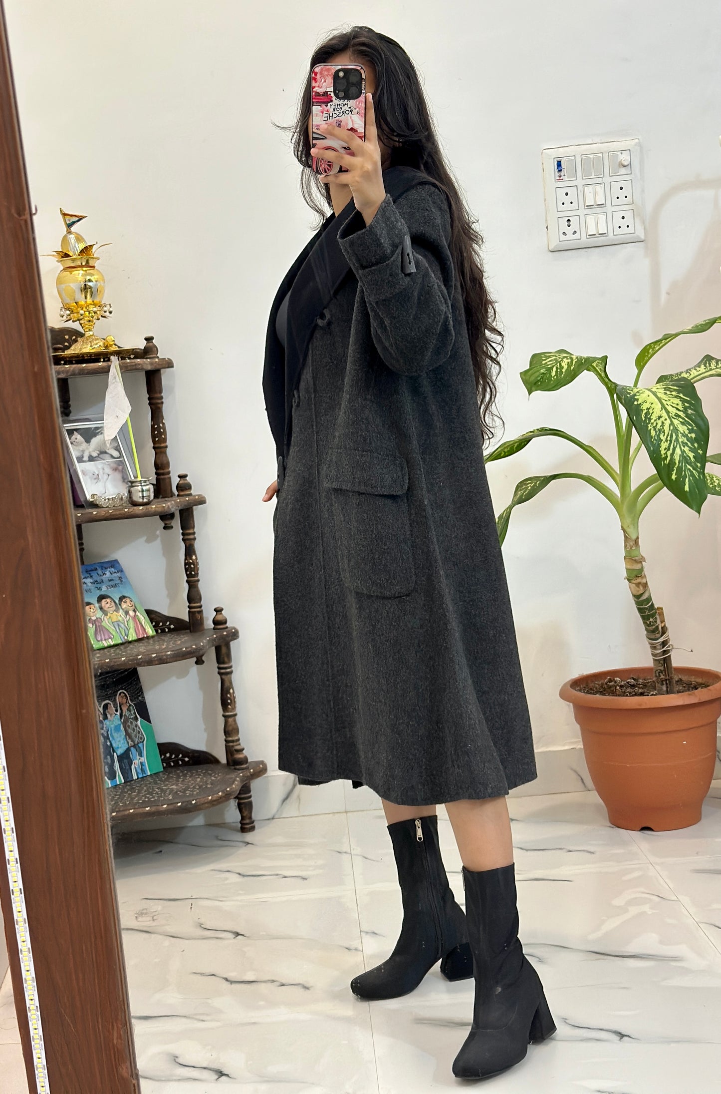 Oversized long coat (Upto 42)