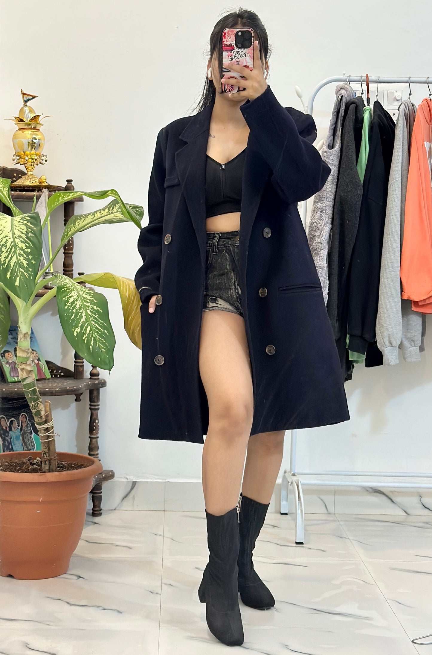 Heavy long coat (40-42)