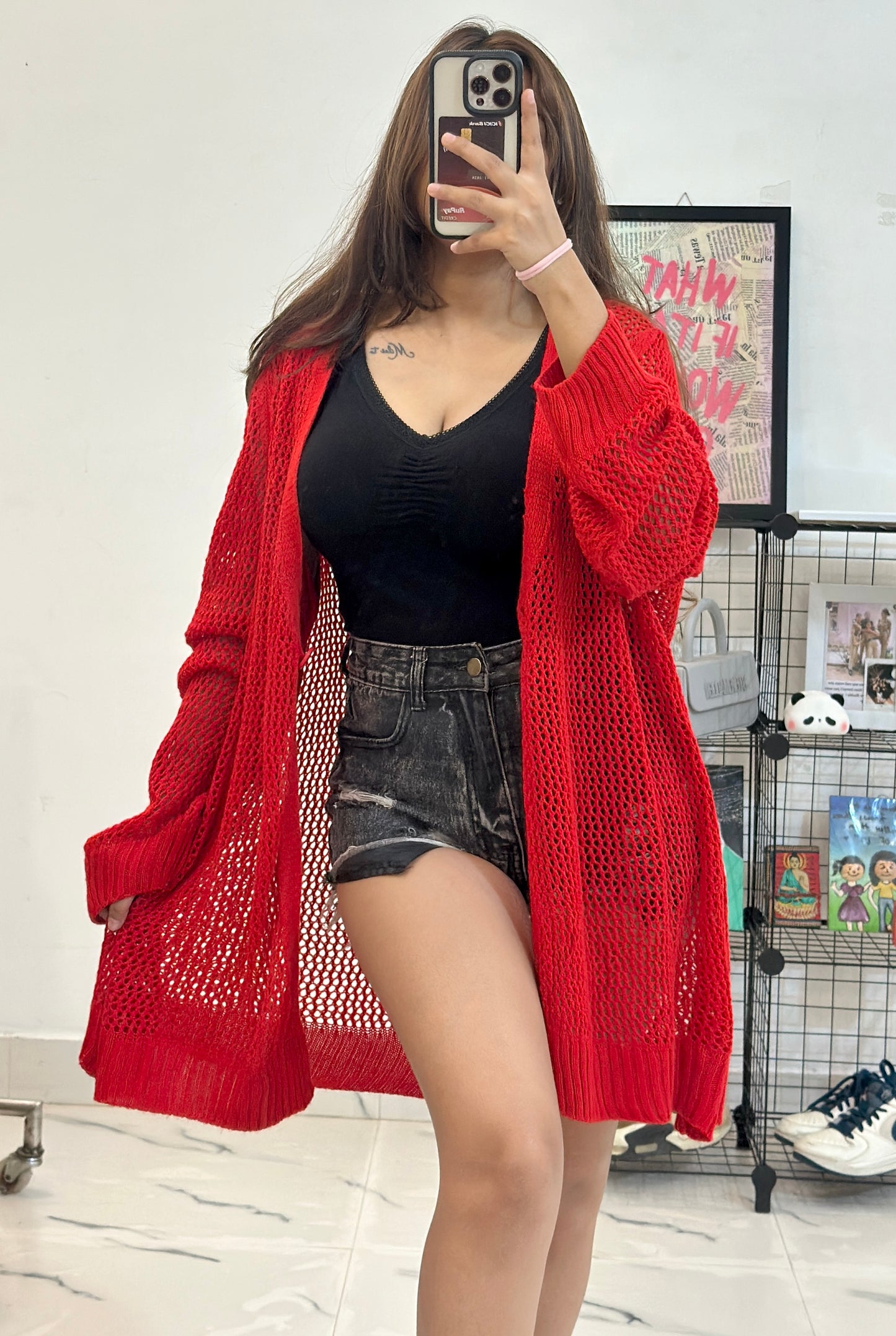 Oversized crochet cardigan (46-48)