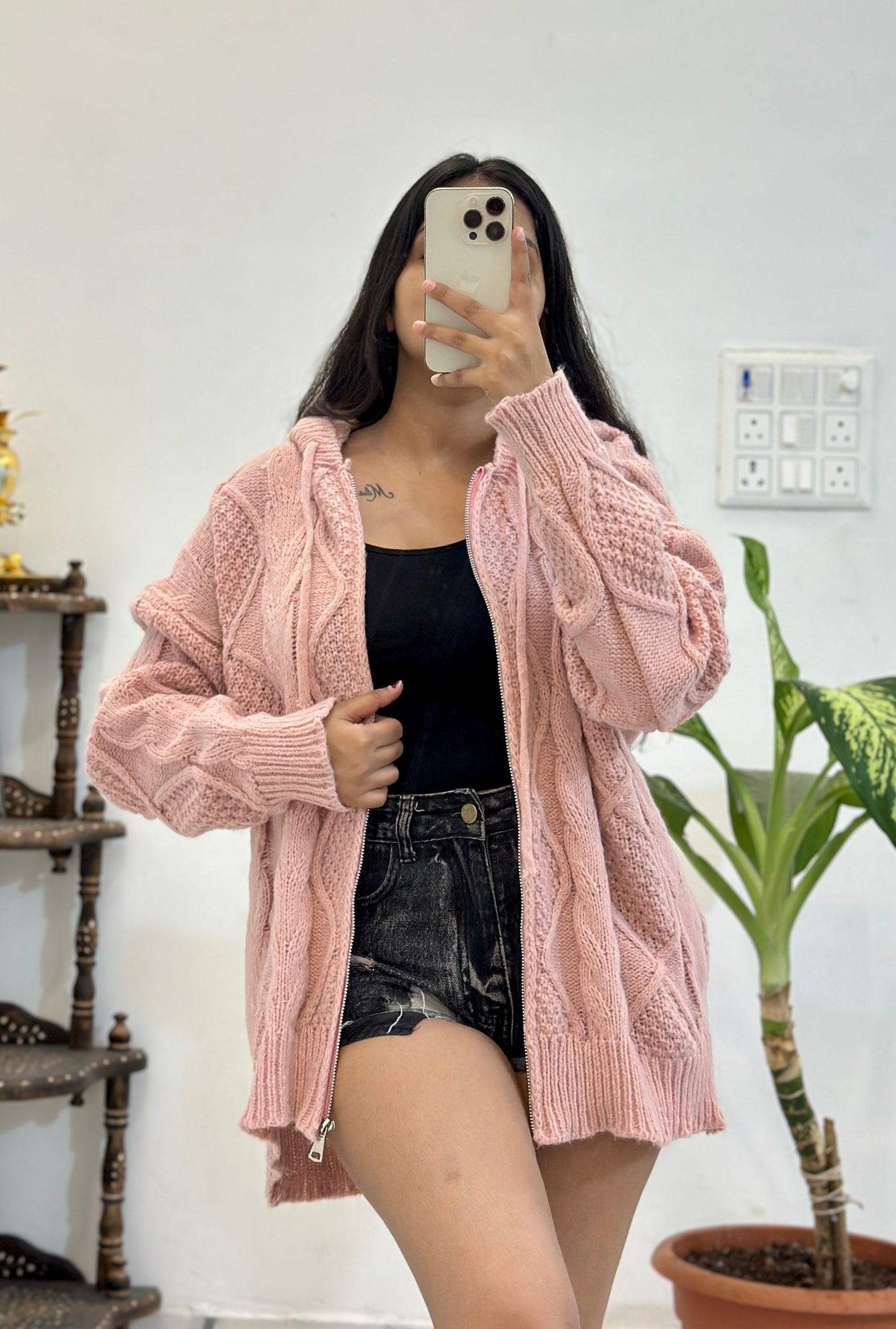 Korean oversized hoodie sweater (46-48)