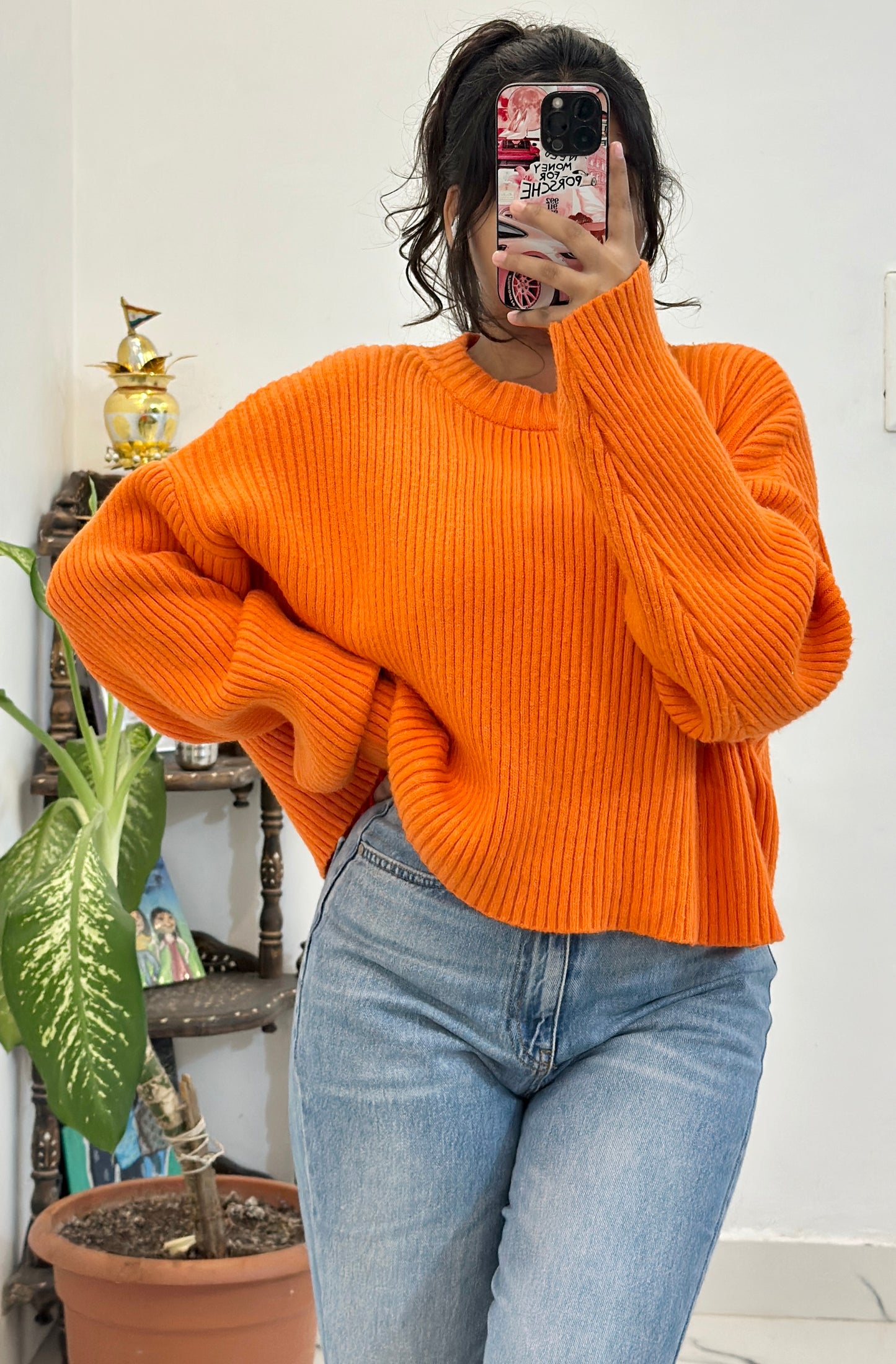 Oversized Korean sweater (freesize upto 50)