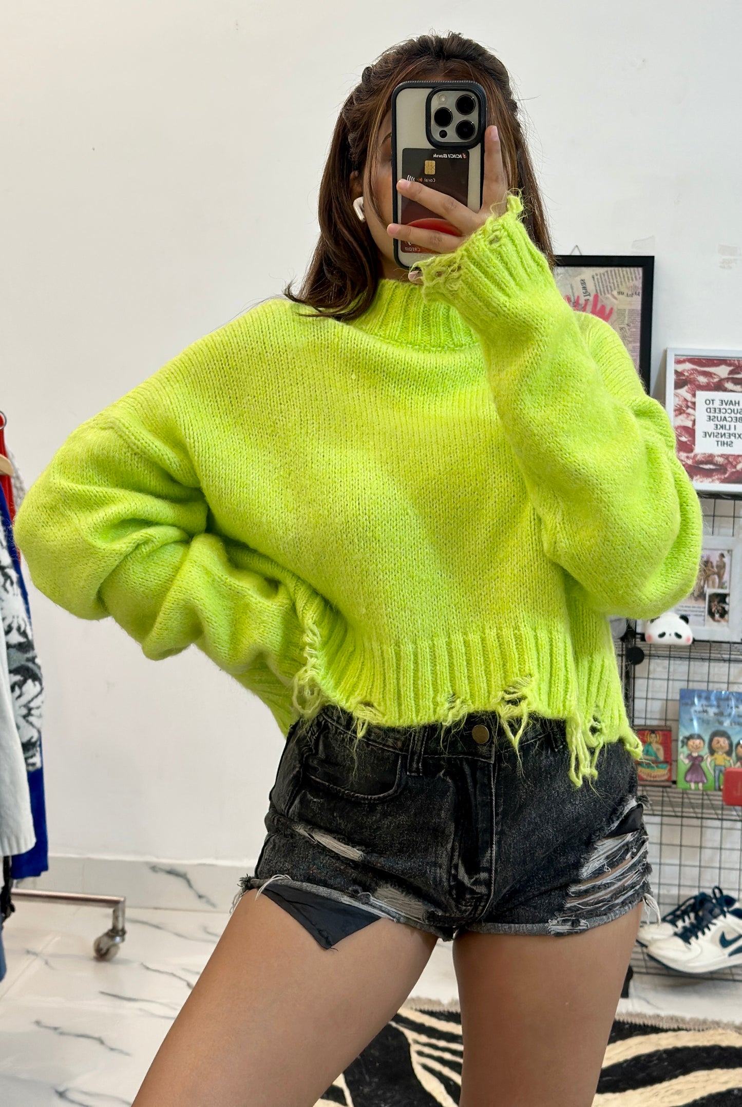 Oversized crop sweater (46-48)