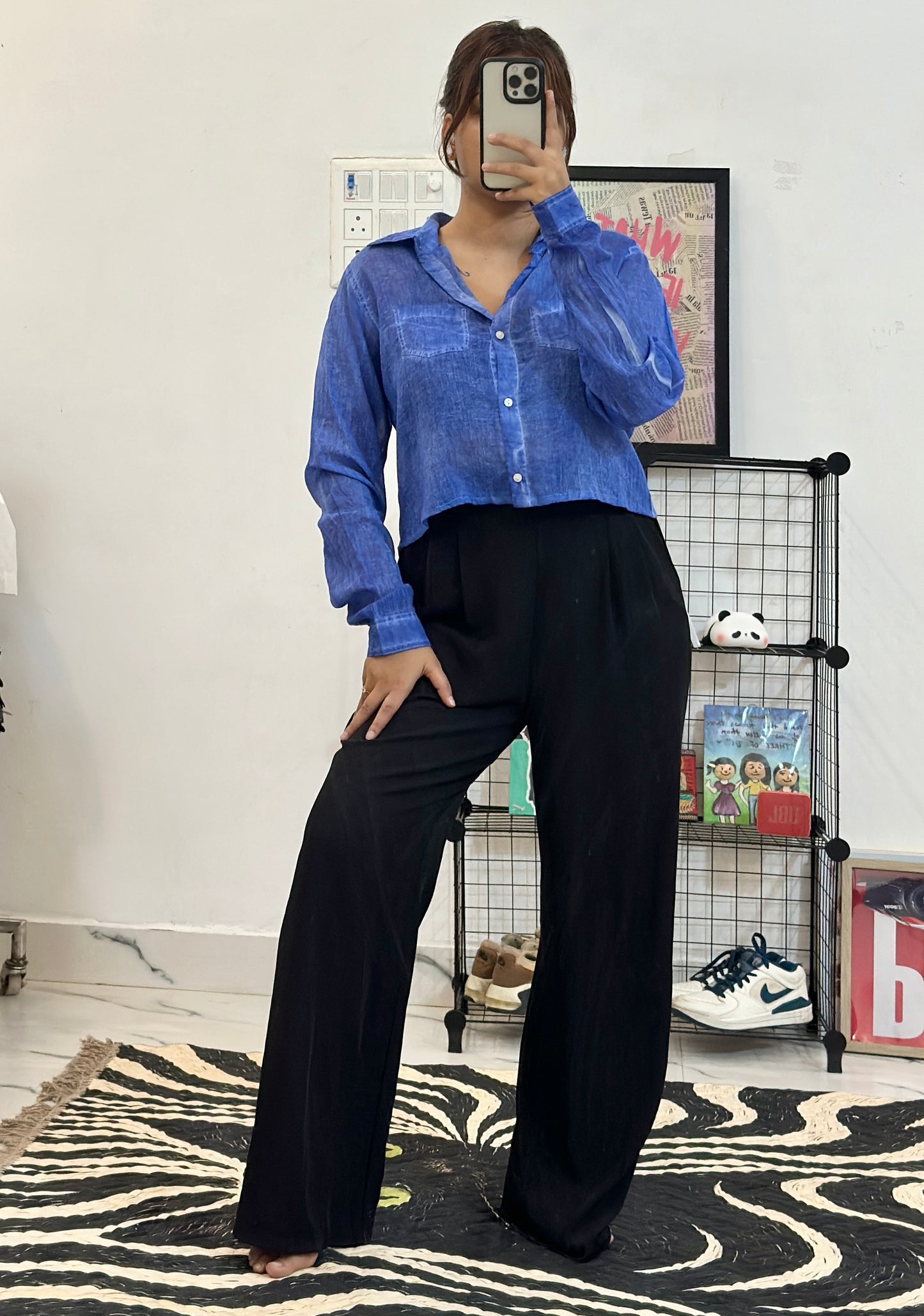 Pretty crop shirt (36-38)