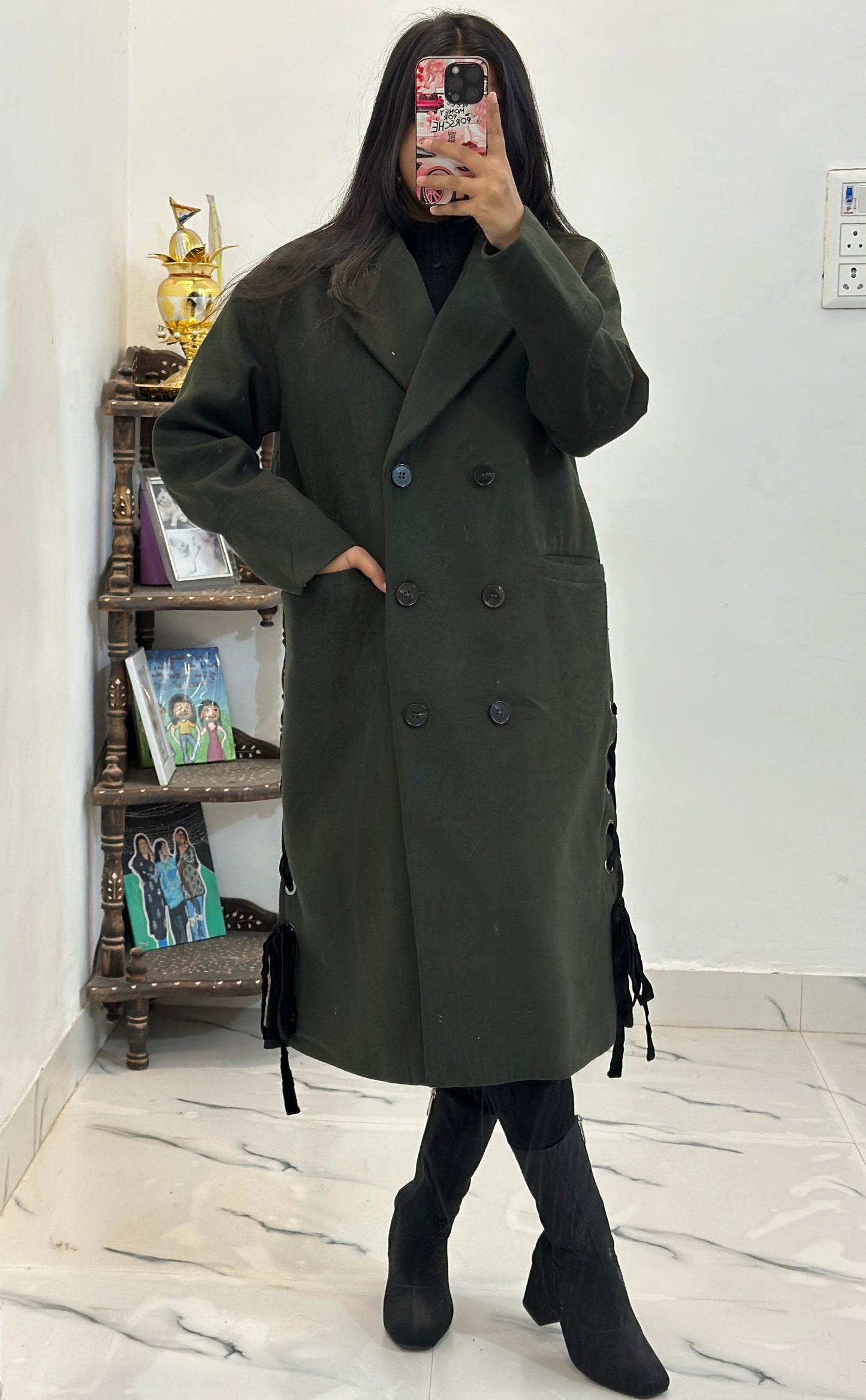Heavy korean long coat (36-38)