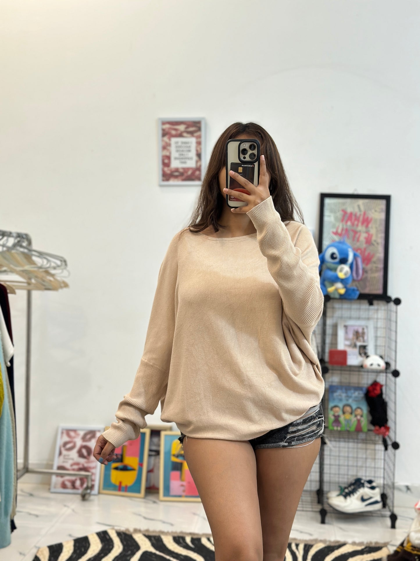 Oversized woollen top (40-42)