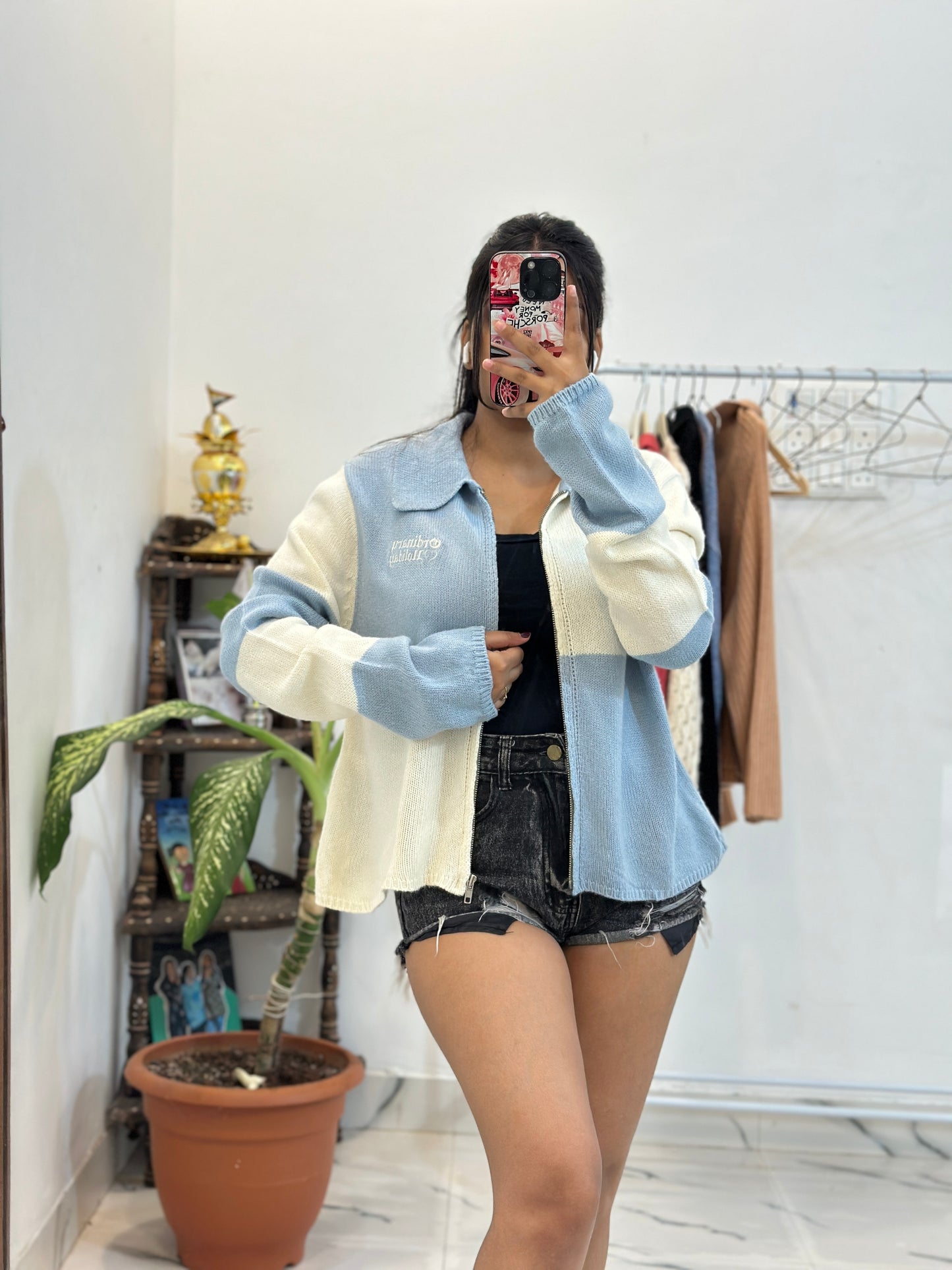 Pinteresty zipper sweater (42-44)