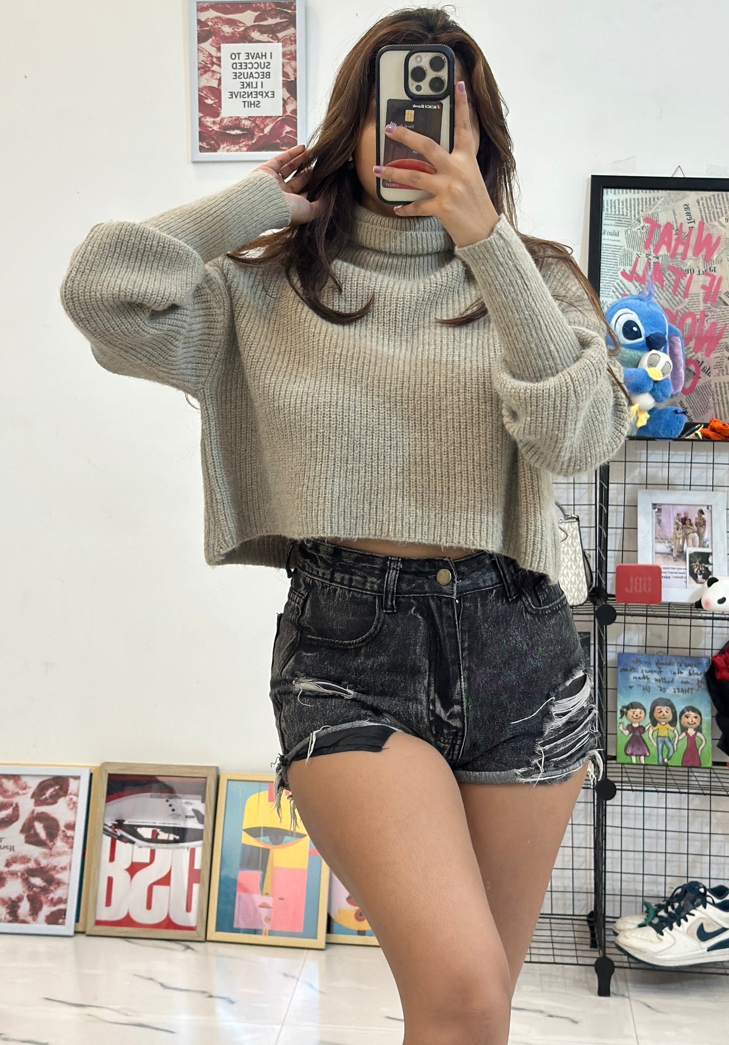 Oversized crop sweater (42-44)