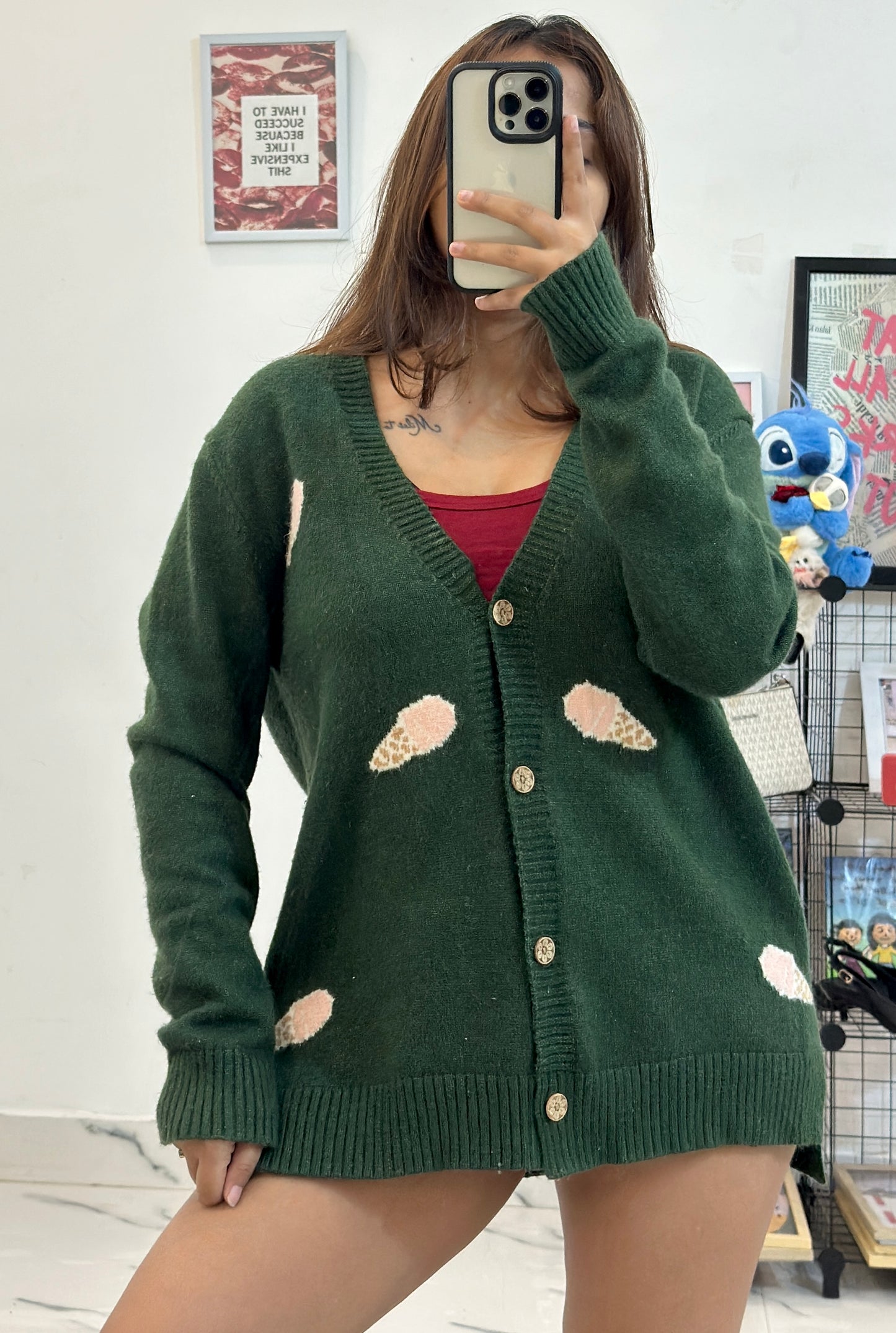 Oversized Korean cardigan(40-42)