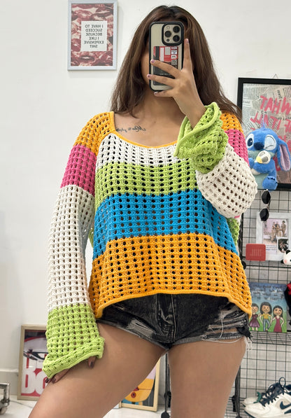 Oversized Korean crochet top (42-44)