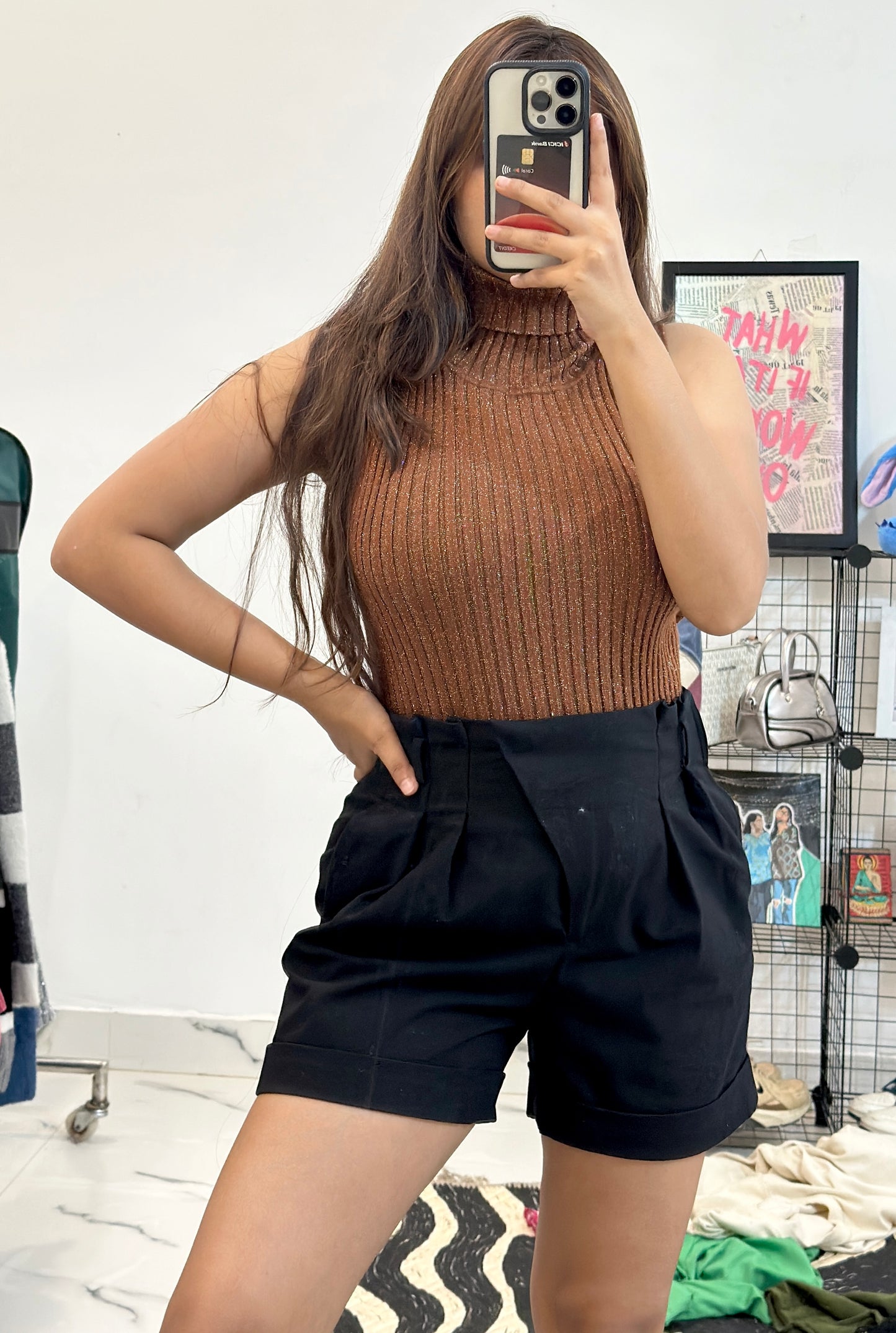 Korean shimmer vest top (34-38)