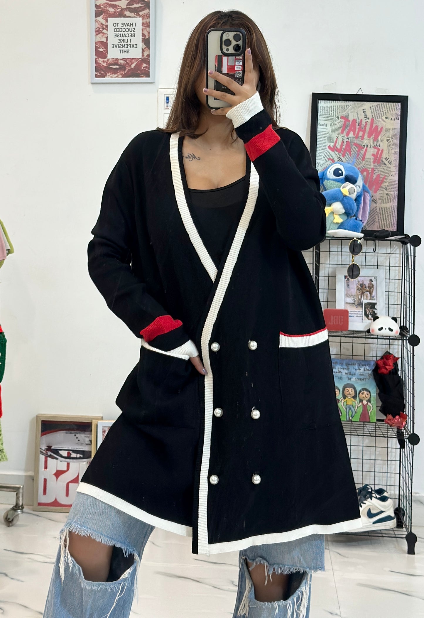 Oversized long cardigan (44-46)