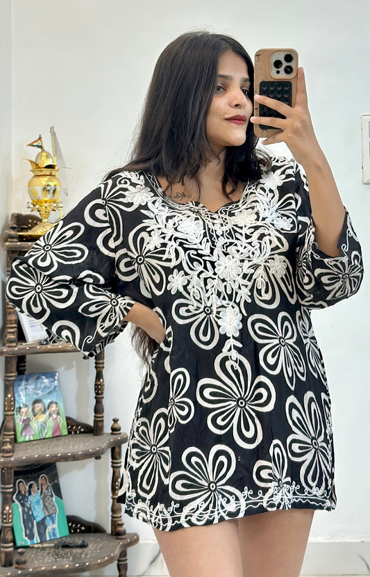 Pretty embroidered short kurti (42-44)