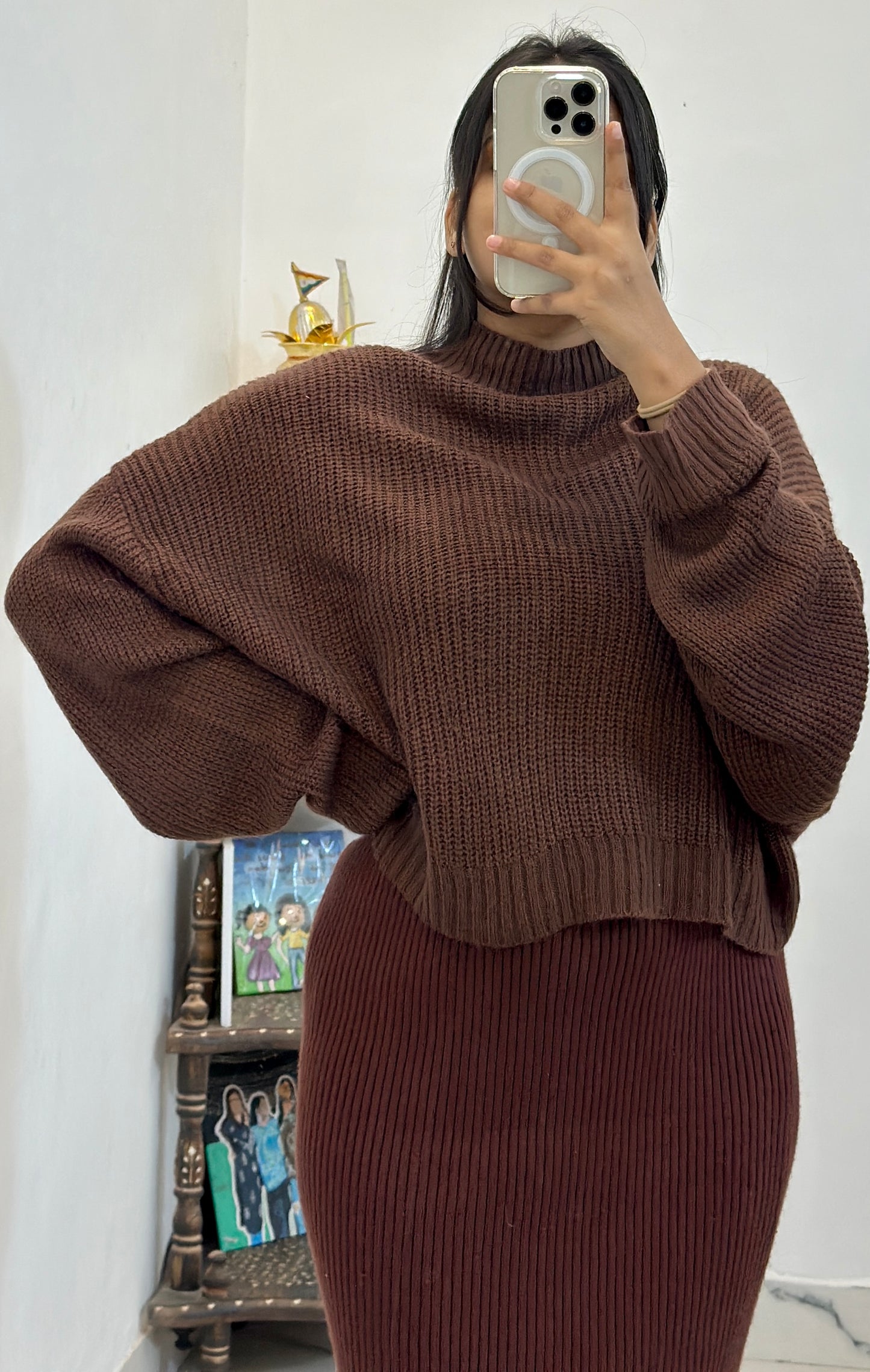 Pretty woollen cord set (26-28 waist / freesize top)