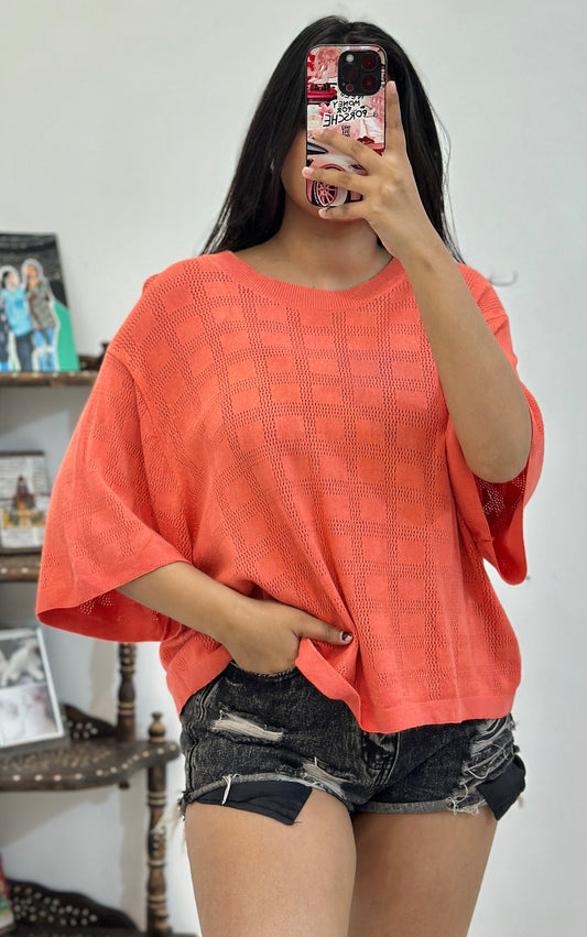 Oversized top (Freesize upto 44)