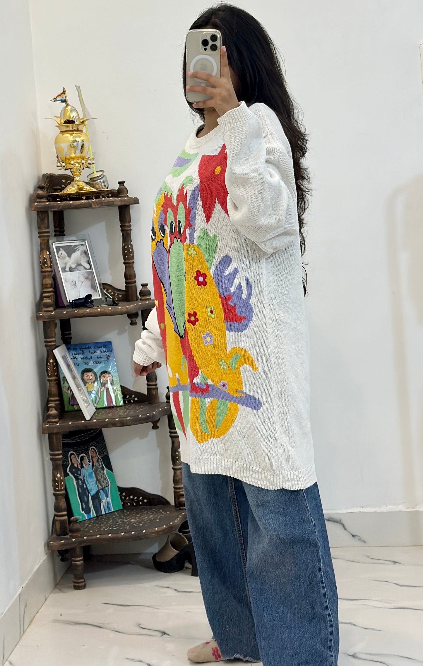 Long oversized Korean sweater (44-46)