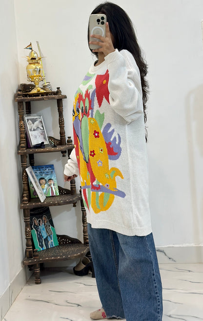 Long oversized Korean sweater (44-46)