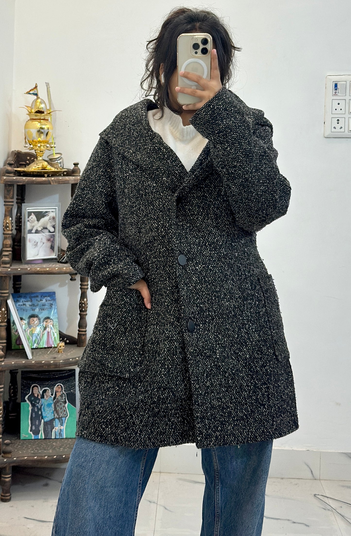 Long heavy coat (36-38)