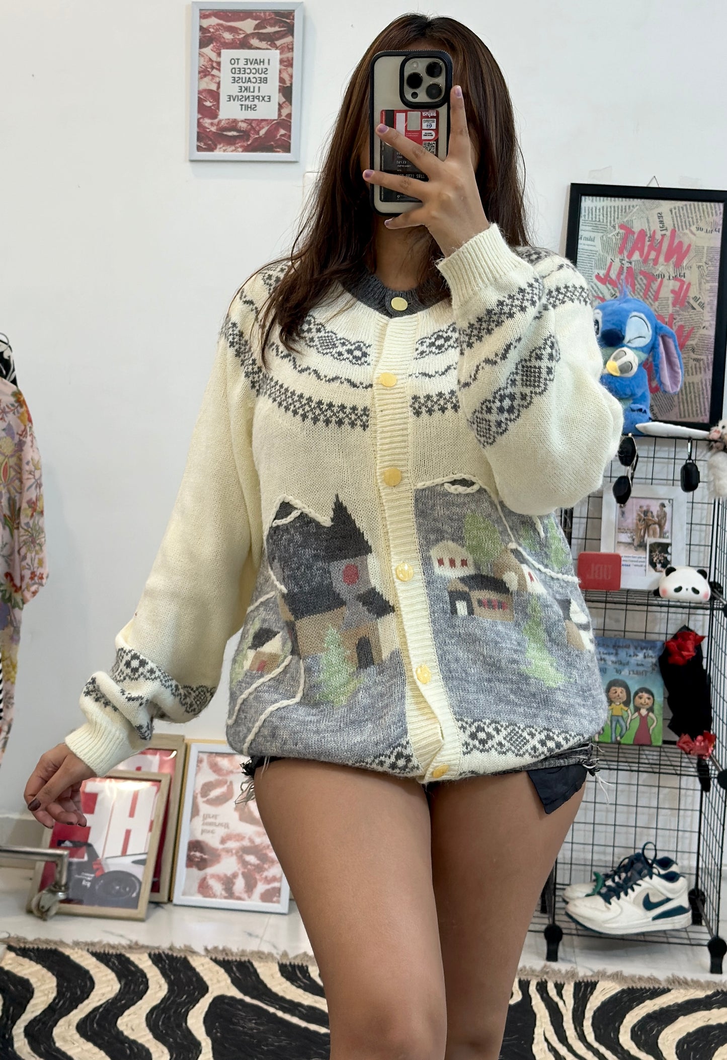Oversized Korean cardigan(40-42)
