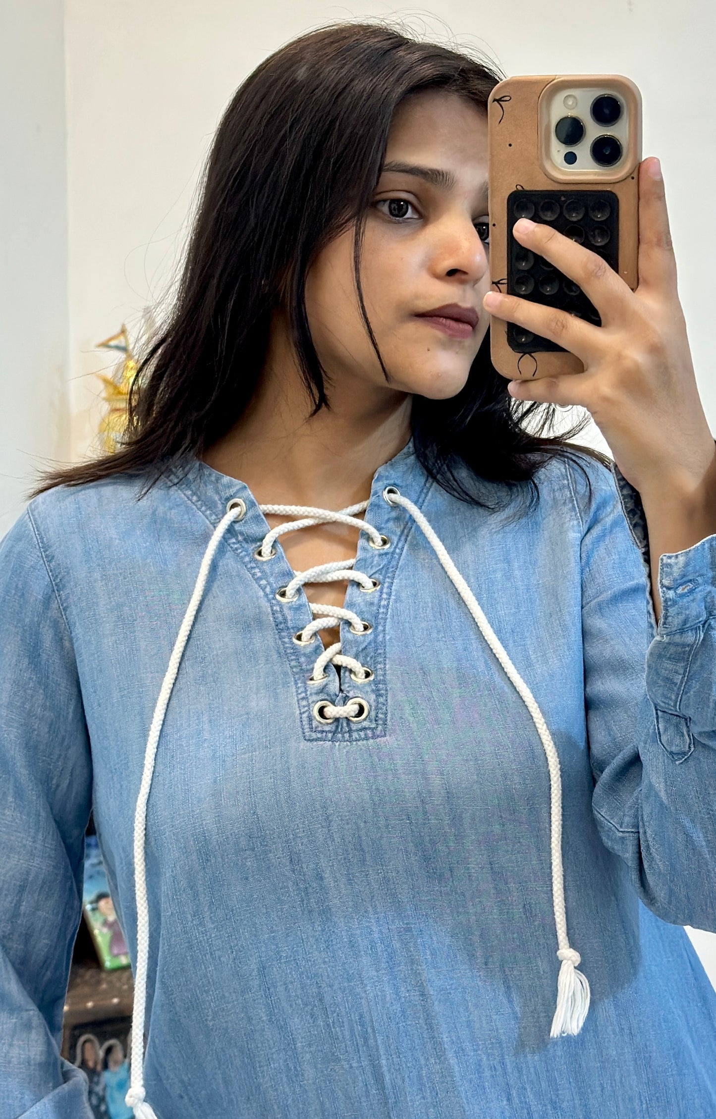 Denim long top (32-34)