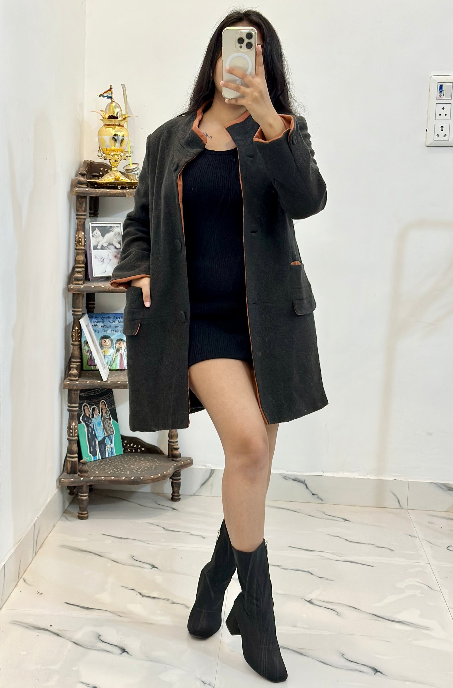 Heavy long coat (32-34)