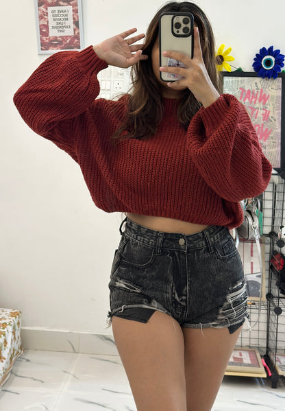 Oversized crop sweater (40-42)
