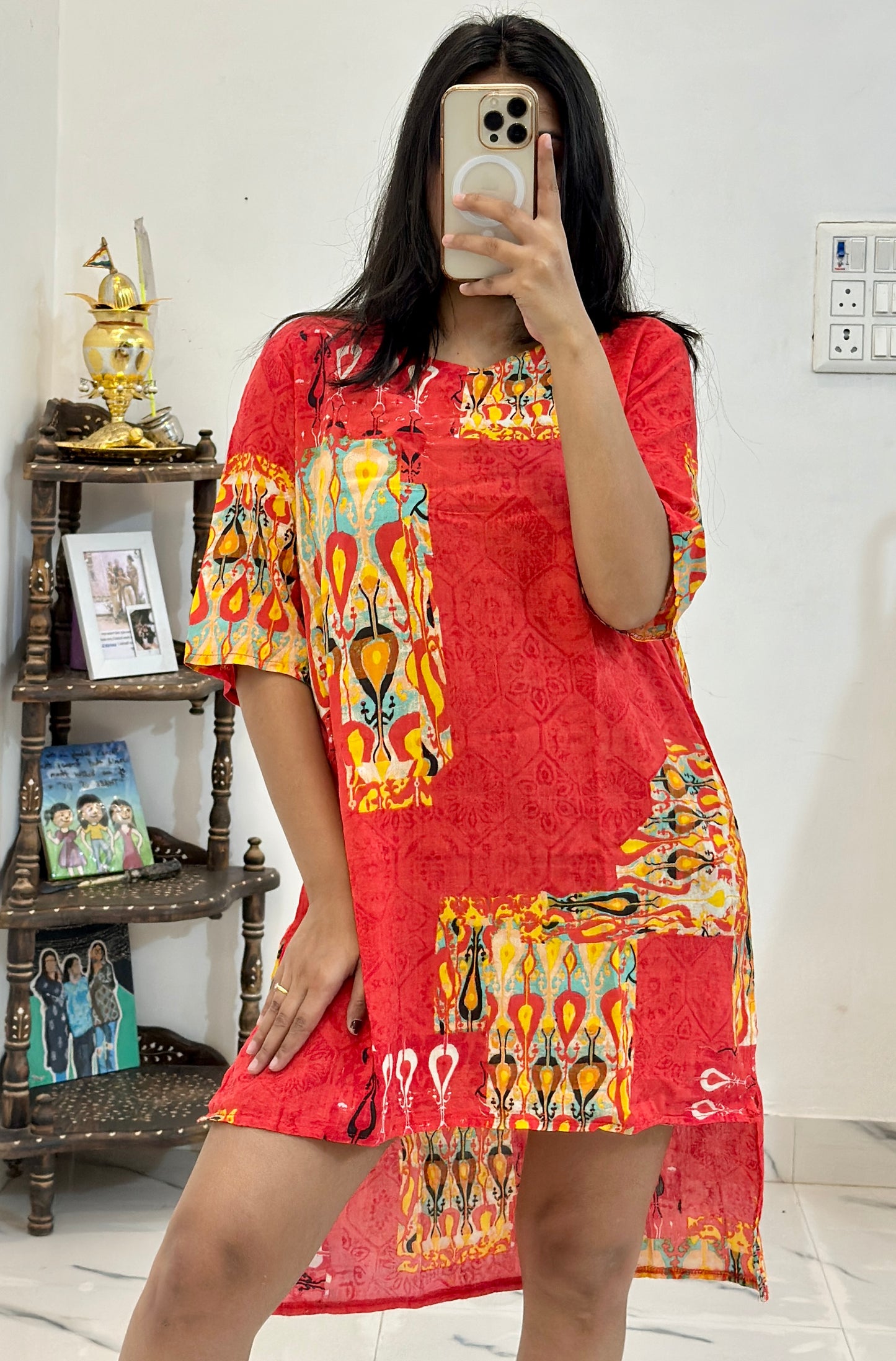 Cotton long top (38-40)