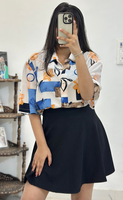 Oversized long vintage shirt (46-48)