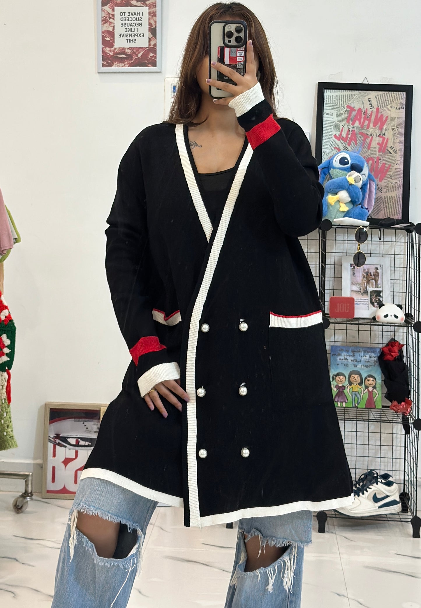 Oversized long cardigan (44-46)