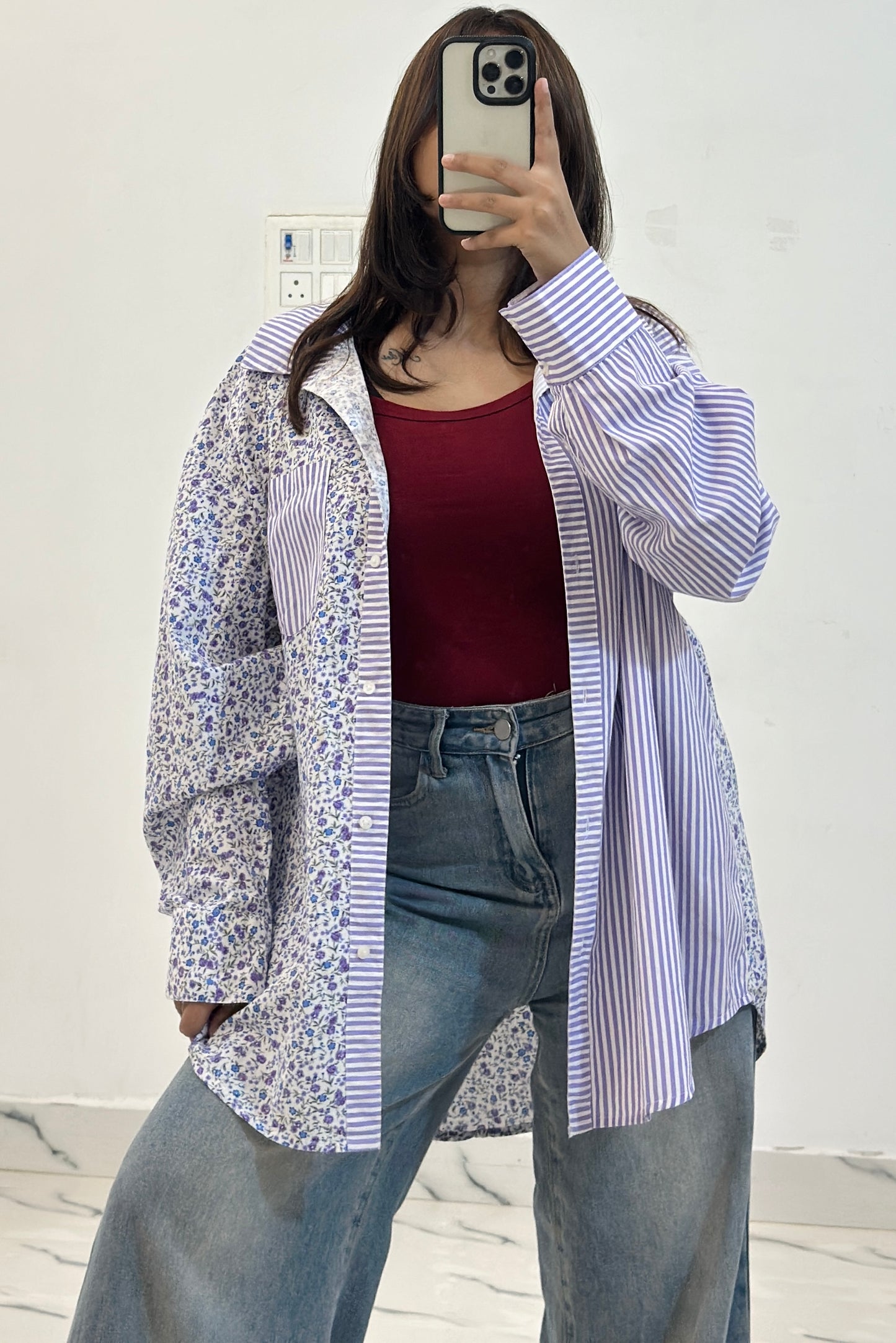Oversized cotton shirt (40-42)