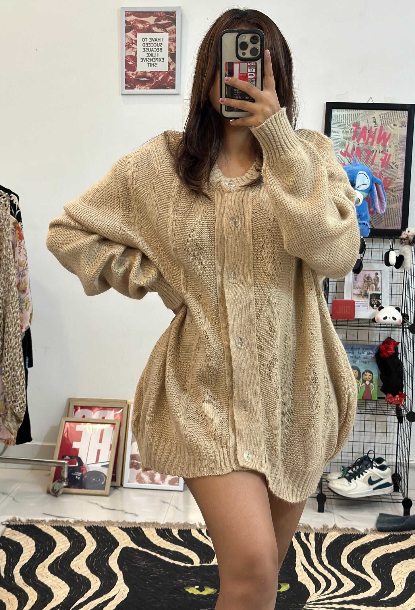 Korean oversized cardigan (50-52)