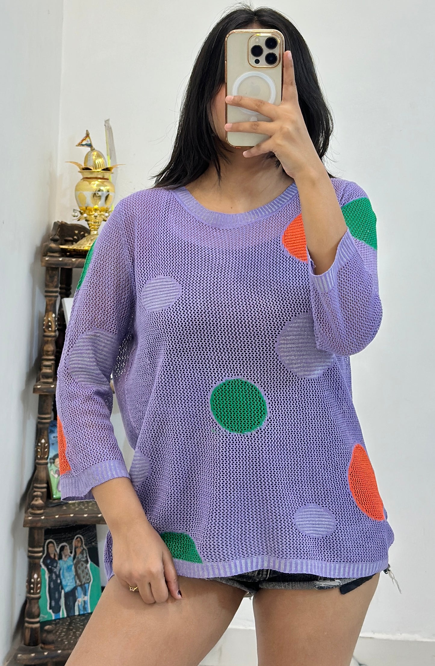 Pretty crochet top (36-38)