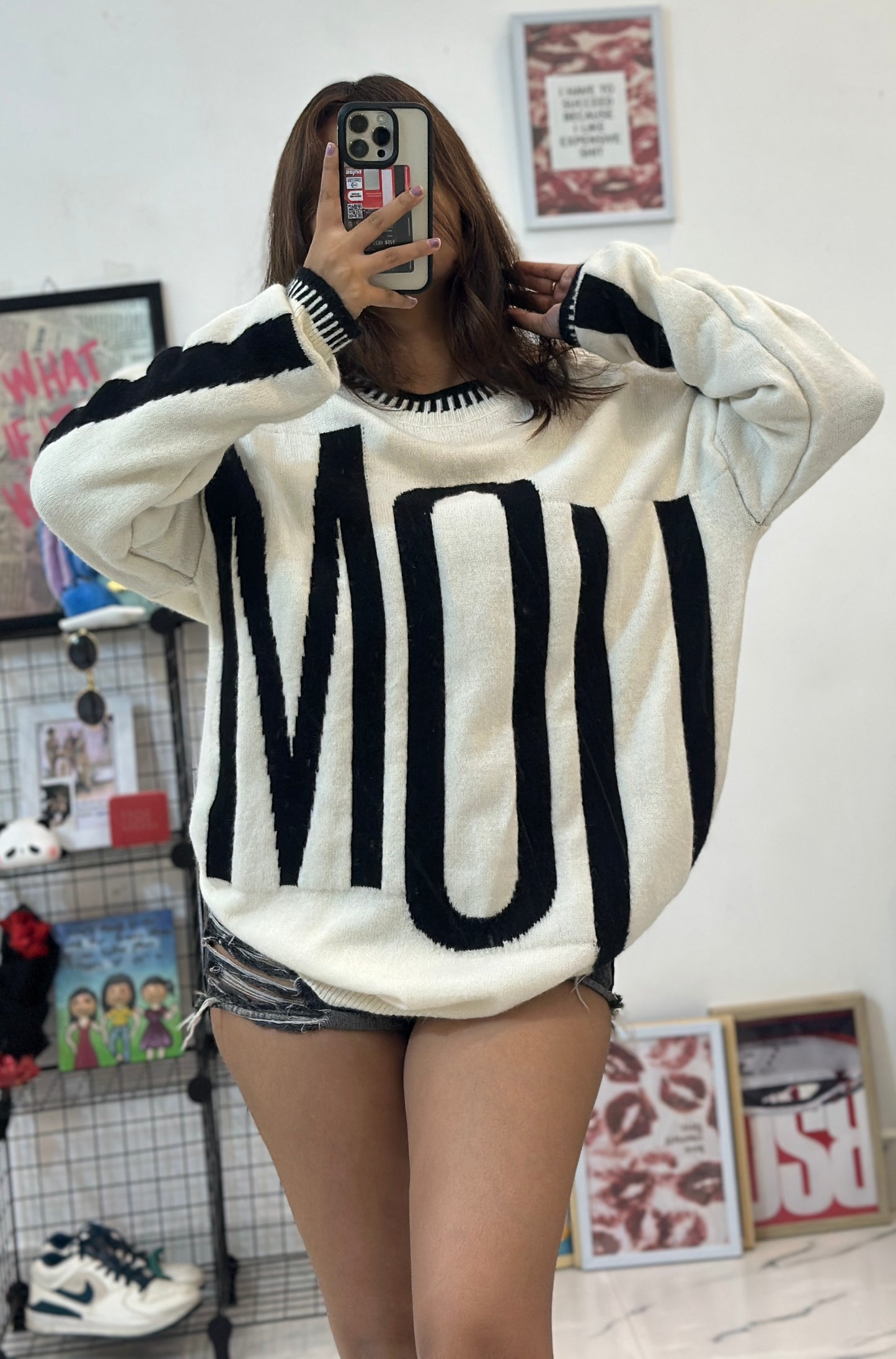 Oversized Korean sweater (46-48)