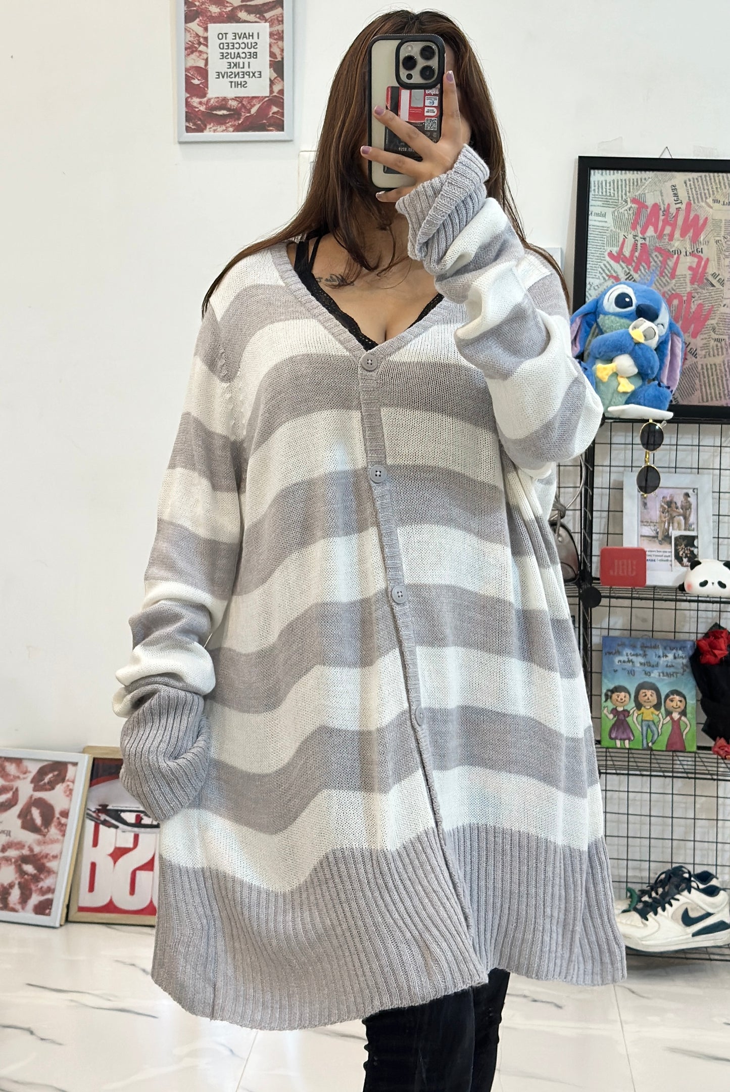 Oversized long cardigan (46-48)