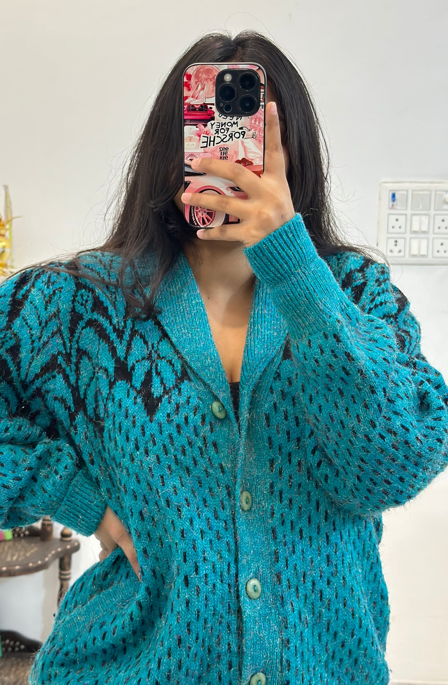 Korean heavy cardigan (40-42)