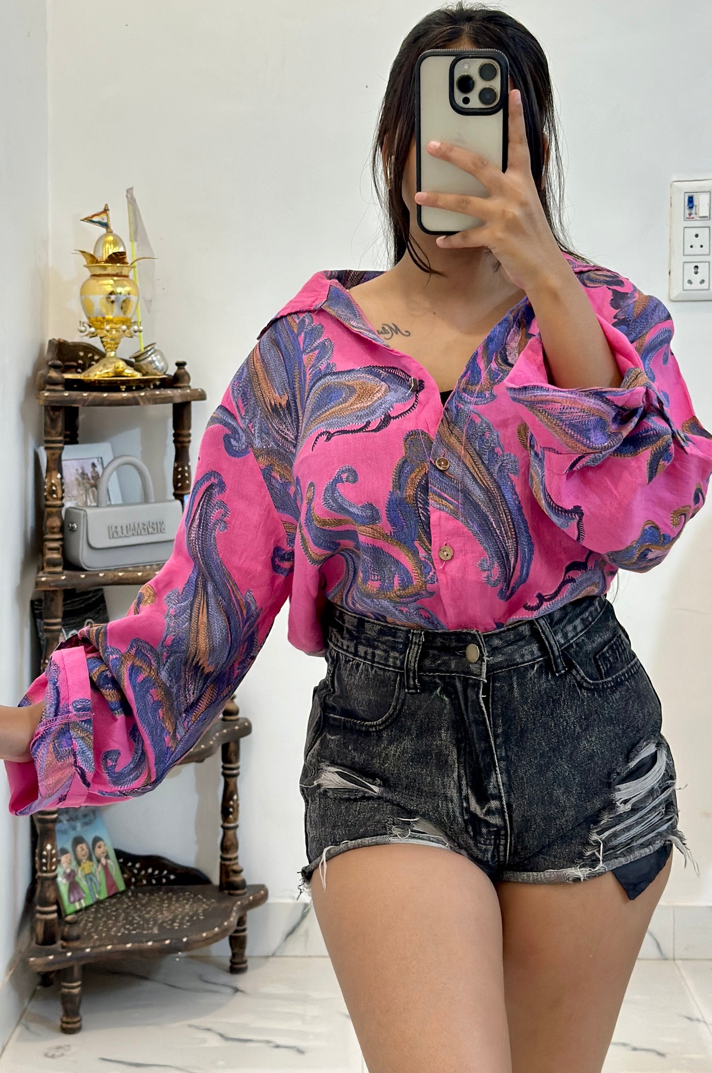 Oversized cotton shirt (48-50)
