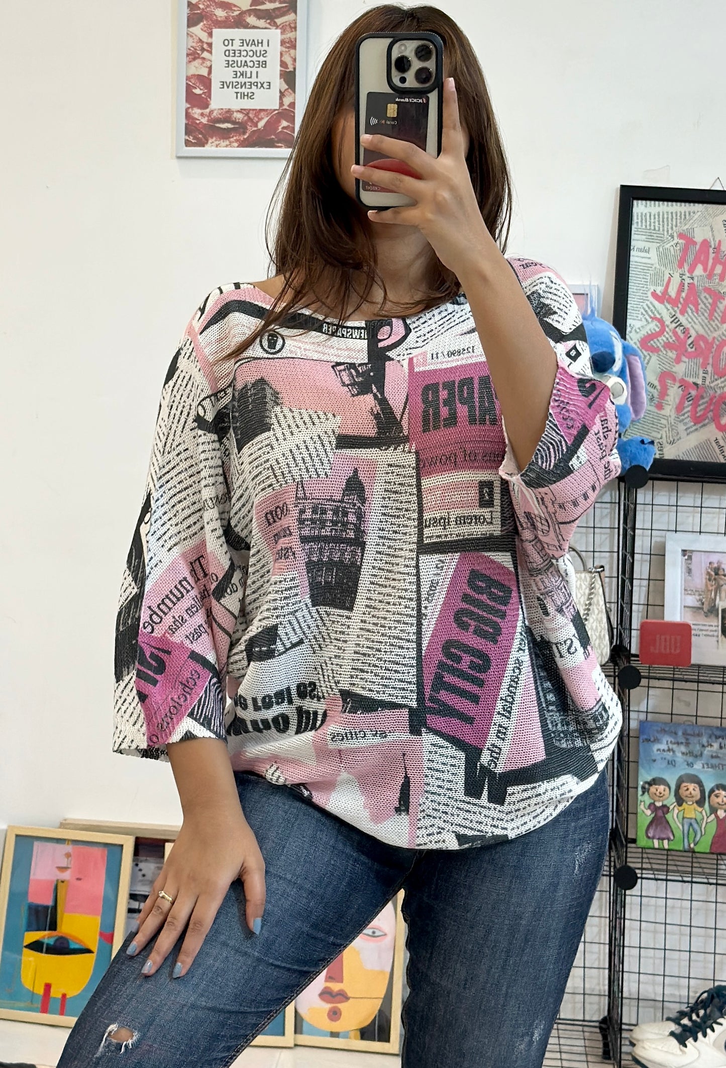 Oversized Korean top (40-42)