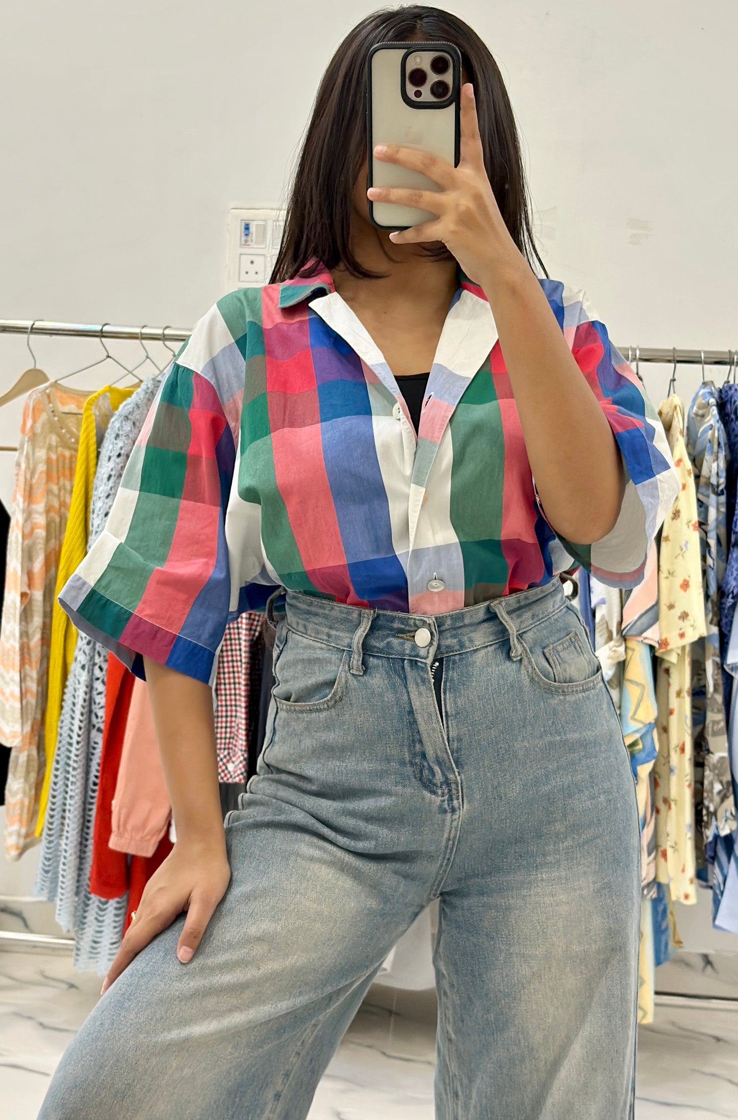 Oversized cotton shirt (40-42)