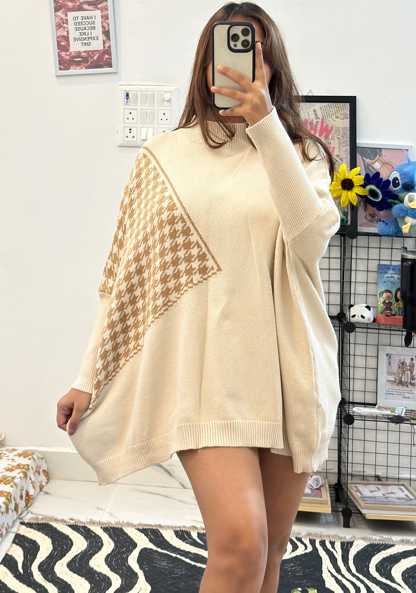Oversized Korean sweater (freesize upto 50)