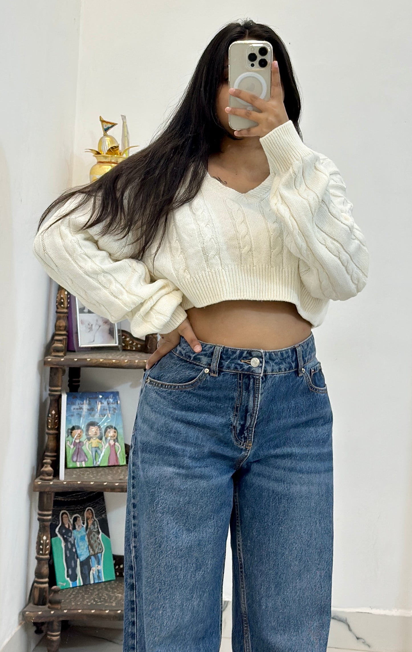 Oversized crop sweater (40-42)