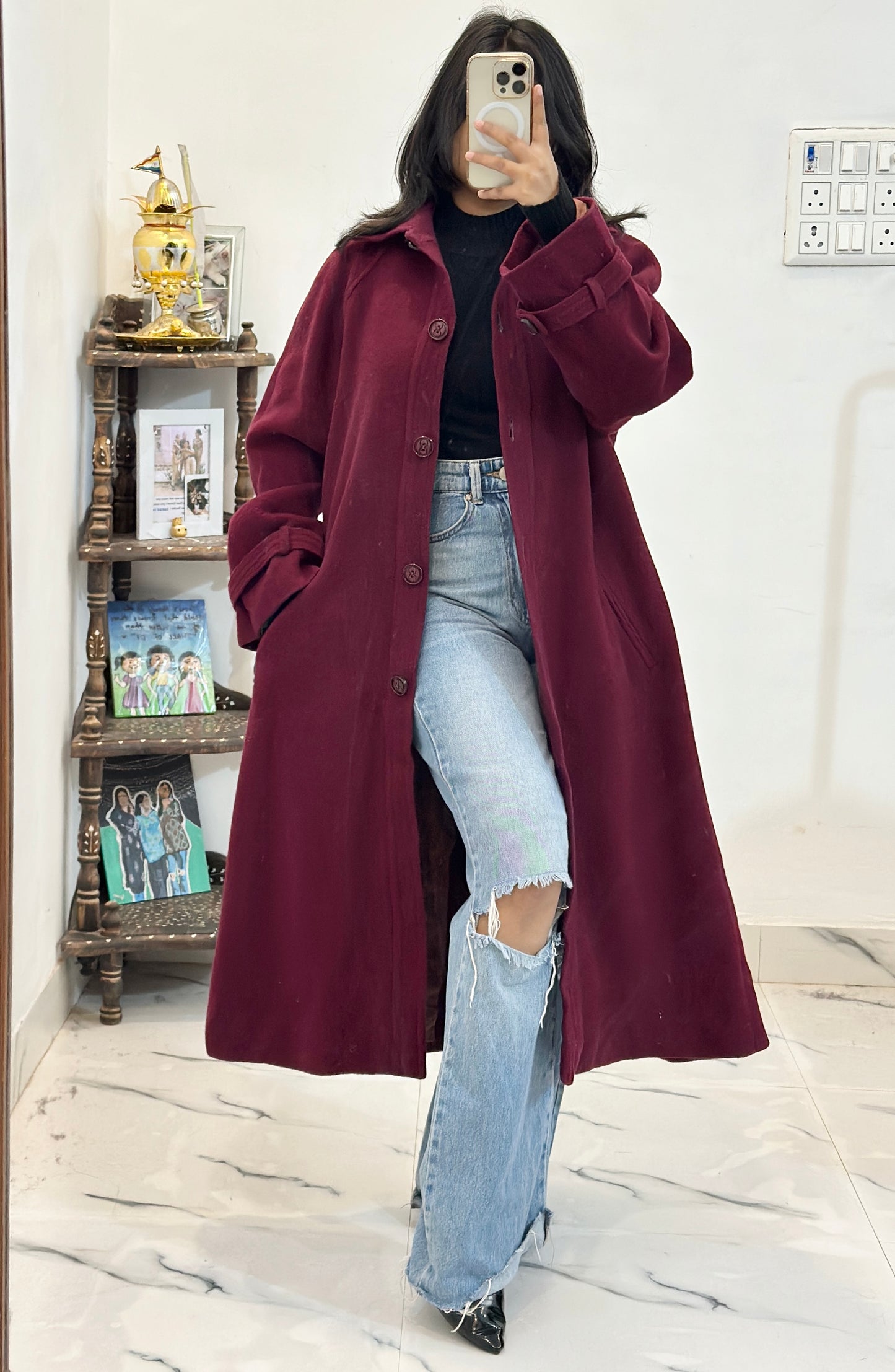 Heavy long coat (34-38)