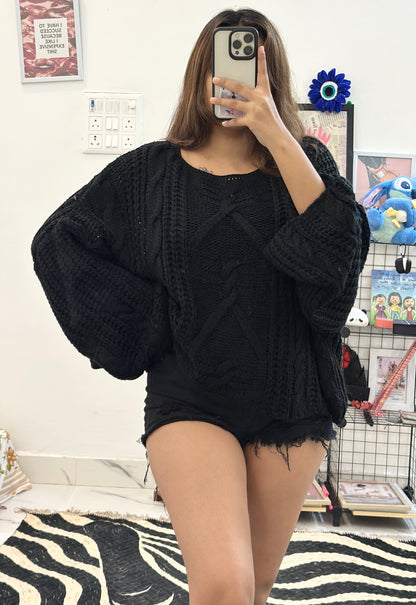Oversized Korean sweater (freesize 50+)