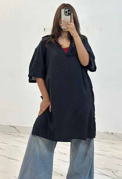Oversized long cotton top (42-44)