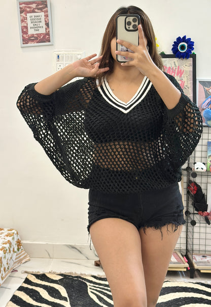 Oversized crochet pullover (freesize)