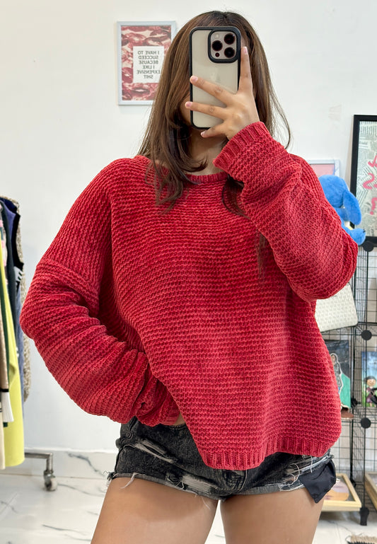Red Chanel sweater(42-46)